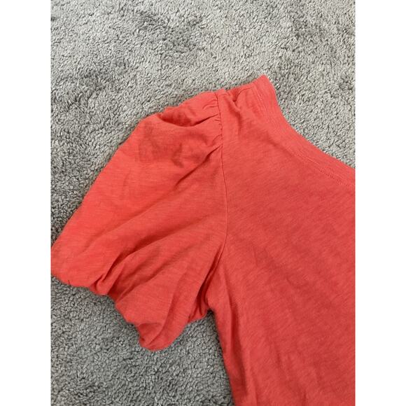 Z Supply Penelope One Shoulder Top Blouse Coral Size Medium 100% Cotton - Picture 8 of 10